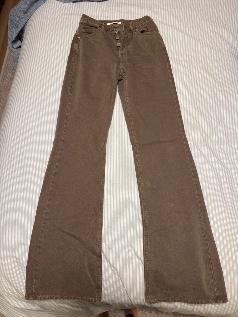 High-Rise Brown Flared Women’s Jeans